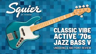 Video thumbnail for Squier Classic Vibe Active '70s Jazz Bass Unboxing and 100-point Review + Music Video by Room 34 / Scott Anderson