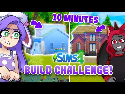10 MINUTE Build CHALLENGE With MOODY! (Sims 4)