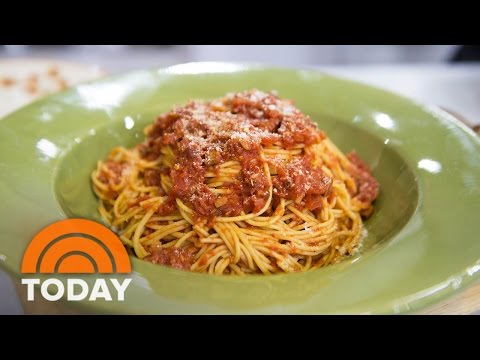 Blizzard Comfort Food: Spaghetti Amatriciana, Peanut Butter Squares | TODAY