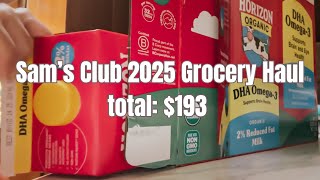 Sam's Club Simple Haul 2025 | Dairy, Fruits & Snacks | Family of 5