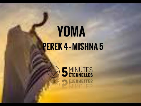 Yoma - Perek 4 Mishna 5 - Mer. 26 Av 5781