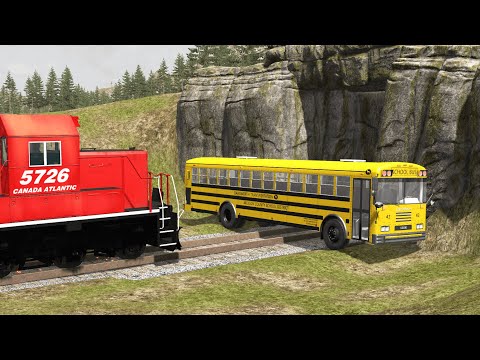 Trains vs Cars – BeamNG.Drive
