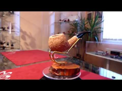 Pipa in radica apple rusticata naturale - www.paronellipipe.it