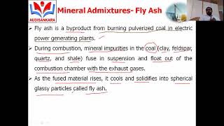 Engineering Mechanics | Concrete Technology Mineral Admixtures Fly Ash by Prof. G. Sudheer