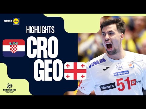 Croatia vs Georgia | Highlights | Men's EHF EURO 2026
