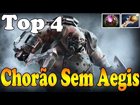 Dota 2 - Chorão Sem Aegis Top 4 Pudge in Dotabuff - 2 Games in one video!