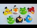 Angry Bird Зеленая птичка. Лепим из пластилина 