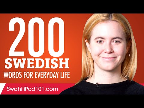 200 Swedish Words for Everyday Life - Basic Vocabulary #10