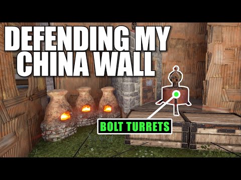 DEFENDING MY SOLO CHINA WALL BASE FROM A CLAN | Solo Rust (4 of 4)
