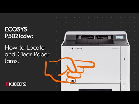 Устранение замятия бумаги Kyocera P5021cdn