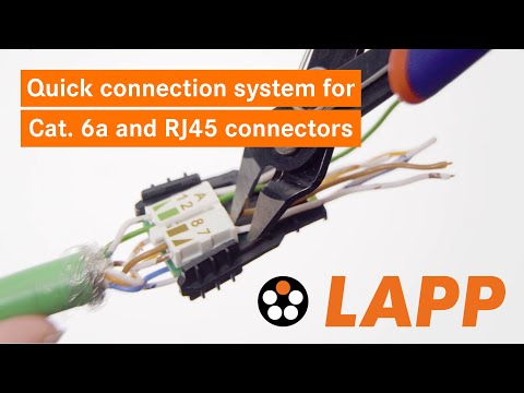 HowTo: Quick connection system for Cat. 6a cables and RJ45 connectors