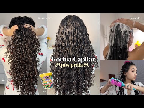 Post-beach hair routine 🏝️