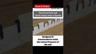 Reinforced Earth wall #Flyovers#Lateral Pressure of the soil #Road work #Civil Engineering..