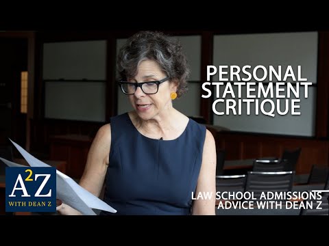 A2Z S5 E07: Personal Statement Critique