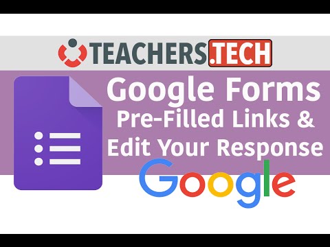 Google Forms Pre filled Links Edit Response