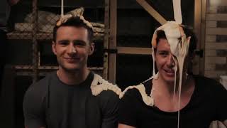 McFly play Creme Eggs Goo Dares Wins  - Danny and Harry get gooed!