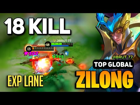 EXP CARRY! Zilong Best Build 2023 [ Zilong Gameplay Top Global ] JIBRUT 77 - Mobile Legends
