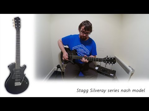 Stagg SVY NASH BK Silveray Series Nash Model Solid Alder Body Maple Neck 6-String Electric Guitar image 6
