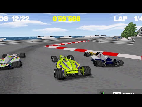 Monaco Grand Prix: Racing Simulation 2 - PS1 Gameplay (4K60fps)
