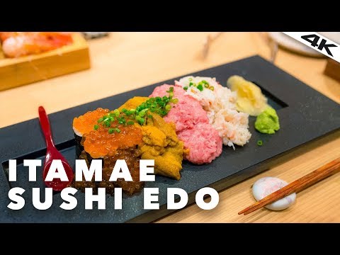FRESH and Delicious Japanese SUSHI at Itamae Sushi Edo | Akasaka Mitsuke, Tokyo [4K]
