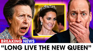 William & King Charles SPEECHLESS As Princess Anne Reveals Queen's Important Message About Kate
