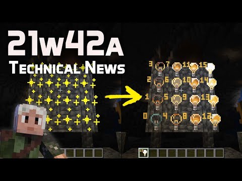 Technical News in Minecraft Snapshot 21w42a