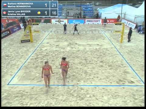 Bonnerova-Hermannova CZE [13] Broder-Valjas CAN Qualification Round 1 Moscow Grand Slam 2012 Women