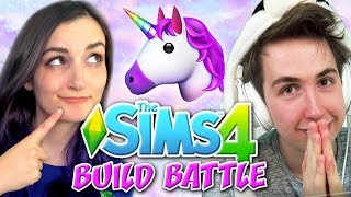 Sims 4 Build Battle VS Challenge!! (Unicorn Edition) w/ Oli