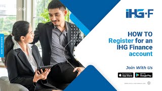 How to register for an IHG Finance account