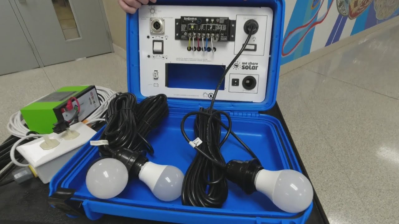 Hopkins West Junior High Students Build Solar Powered Suitcases