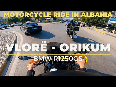 Ride to Orikum from Vlora | BMW R1250GS - 🇦🇱 Albania @MTravelVlog