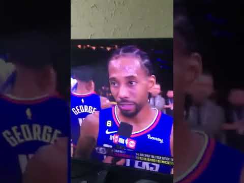 REPORTER SCREWS Kawhi Leonard INTERVIEW SAYS HE DIDN’T PLAY IN A DACADE ￼😳😂😂