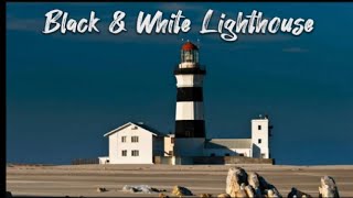 Black and White Lighthouse Called Cape Recife Built in 1849 Port Elizabeth South Africa #gqeberha