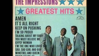 THE IMPRESSIONS - I&#39; M THE ONE WHO LOVES YOU - LITTLE LP GREATEST HITS - ABC PARAMOUNT ABCS 515