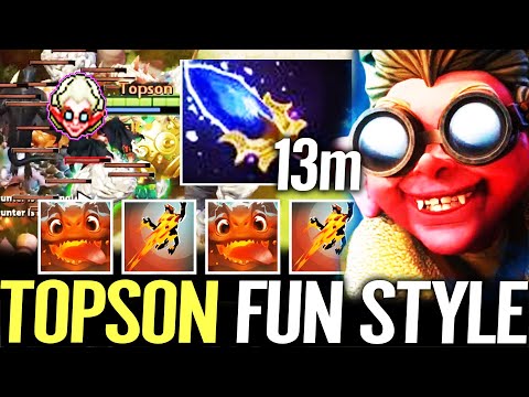 🔥 TOPSON Enjoying Snapfire MID — 13min Aghanim 1st Item FUN Gobble Up + Slit Out Dota 2 Pro