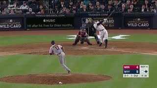 Aaron Judge 2-Run Homerun Vs Twins | Yankees Vs Twins Wild Card | HD