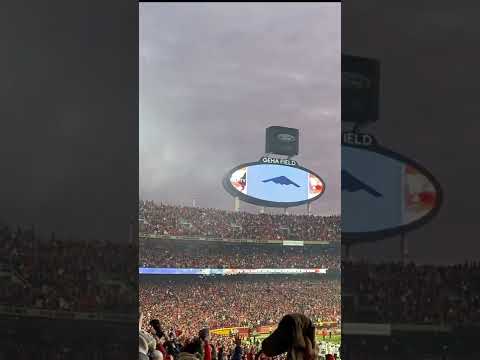 B-2 Stealth Bomber Fly Over Arrowhead Stadium for Kansas City Chiefs vs. Buffalo Bills Play Off 2022