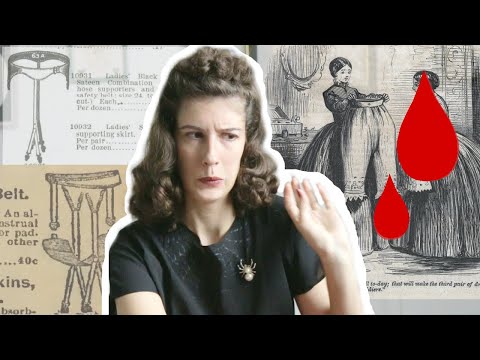Part of a video titled How Did Victorian Women Deal With Their Periods? - YouTube