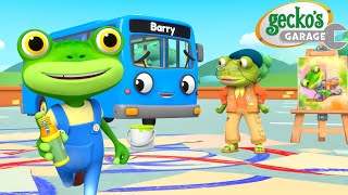 Carrie’s Rainbow Paint Accident | Gecko's Garage 🚚 | Cartoons For Kids | Toddler Fun Learning