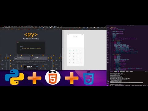 PyScript - Walkthrough Demo/Tutorial | Build Calculator App with with Python/HTML/CSS.
