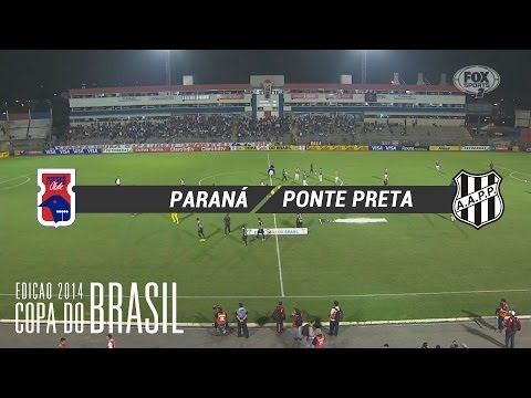 Gols - Paraná 1 x 1 Ponte Preta-SP - Copa do Brasil 2014 - 22/04/2014