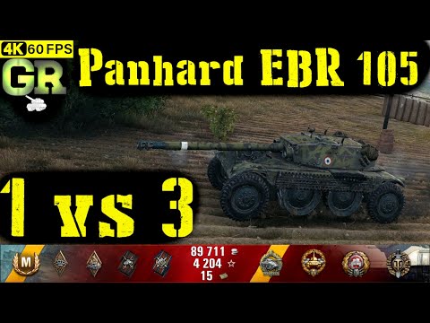 World of Tanks Panhard EBR 105 Replay - 9 Kills 7.8K DMG(Patch 1.4.1)