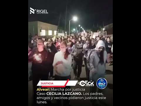 ALVEAR: MARCHA POR JUSTICIA POR CECILIA LAZCANO  #noticias