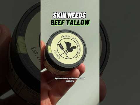 Men, your skin needs Beef Tallow.