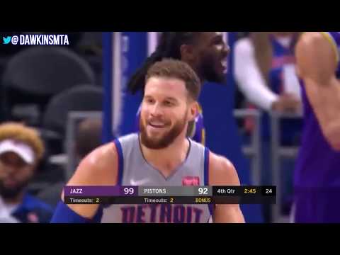 Blake Griffin Full Highlights (01/05/2019) Jazz vs Pistons---34 Pts 10 Rebs 5 Asts!