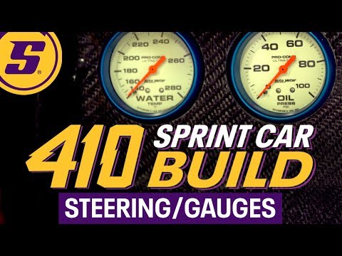 410 Sprint Car Build Ep 03 Steering and Gauges