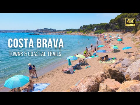 Costa Brava Beach Walk 🌊 Empúries to L'Escala, Spain | 4K Walking Tour