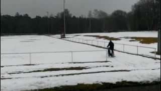 preview picture of video 'Mofa fahren im Schnee'