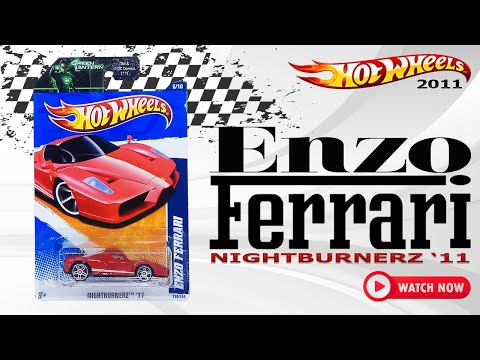 Thumbnail for Diecast Car Hot Wheels Enzo Ferrari Nightburnerz '11 6/10 Green Lantern DC Comics Card by Sports car racing, Ferrari, Supercar, Grand tourer, Tifosi, Enzo Ferrari, SEAT, SUV, Sports car, Pininfarina, Car