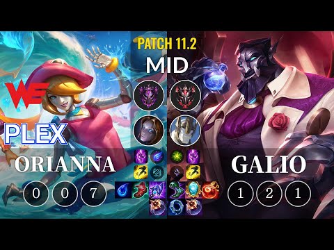 WE Plex Orianna vs Galio Mid - KR Patch 11.2